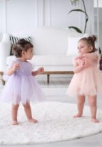 Φόρεμα Romper με τούλι & φιόγκο