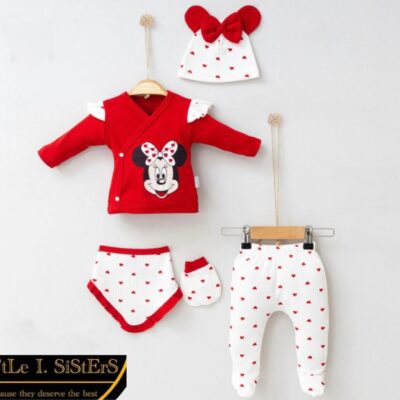 Σετ 5 κομμάτια MINNIE MOUSE 0-3 μηνών