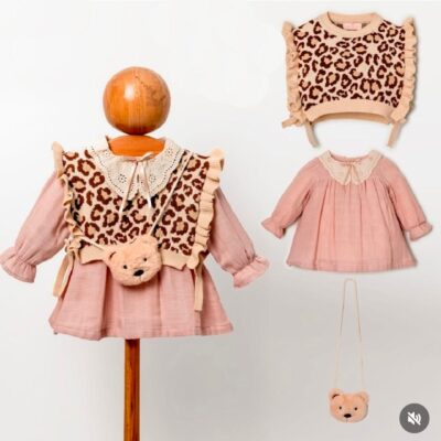 ΦΟΡΕΜΑ ΣΕΤ 3 PCS ΜΕ ΓΙΛΕΚΟ ΛΕΟΠΑΡ DST.PINK LMB