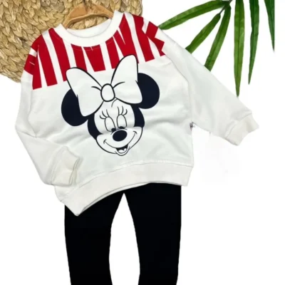ΣΕΤ 2PCS MINNIE MOUSE BLACK & WHITE MB